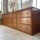 Meuble de métier chêne doré XXL années 50