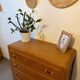 Beautiful vintage chest of drawers in honey oak