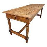 Antique French table farm dining table 19th century 73 x 201 cm