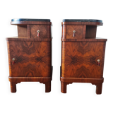 Pair of art deco bedside tables