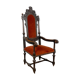 Fauteuil en chêne sculpté du XIXe siècle