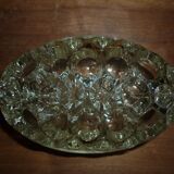 Pique fleurs en verre ovale