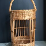 Bottle holders and glasses Wicker