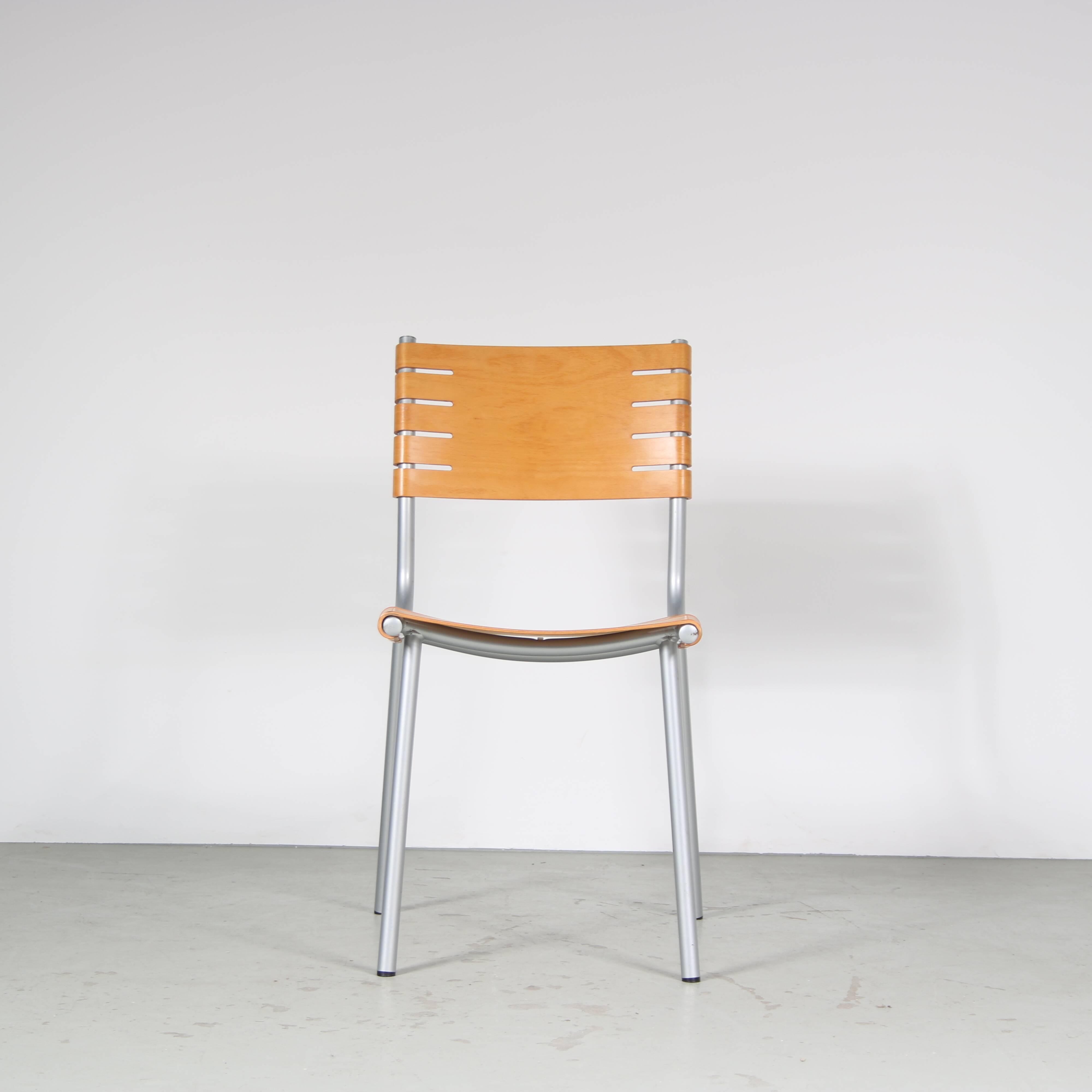 1980s Set of dining chairs by Ruud Jan Kokke for Harvink, Netherlands