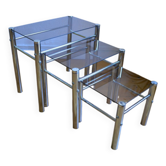 Suite of 3 nesting tables 1970