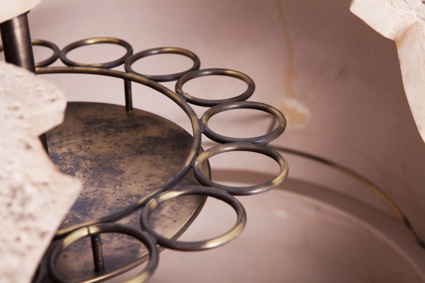 Globe bar  in brass, 1980