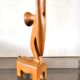 Stylized teak antelope design 60s - 70s