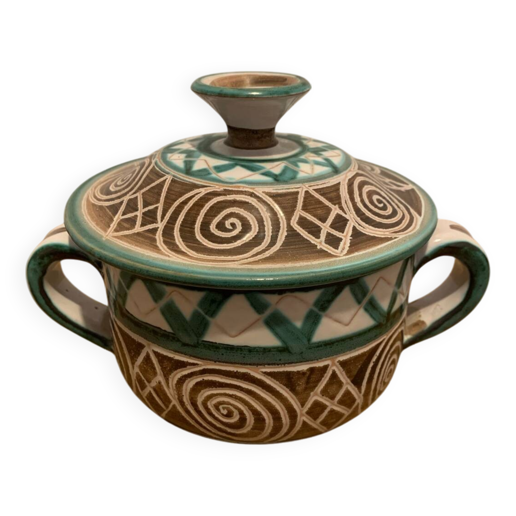 Robert Picault Vallauris Vintage Ceramic Pot circa 1960