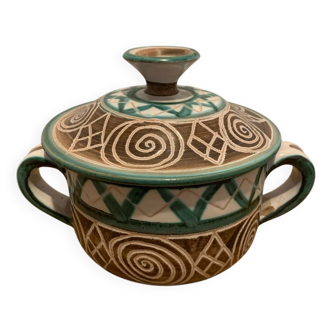 Robert Picault Vallauris Vintage Ceramic Pot circa 1960
