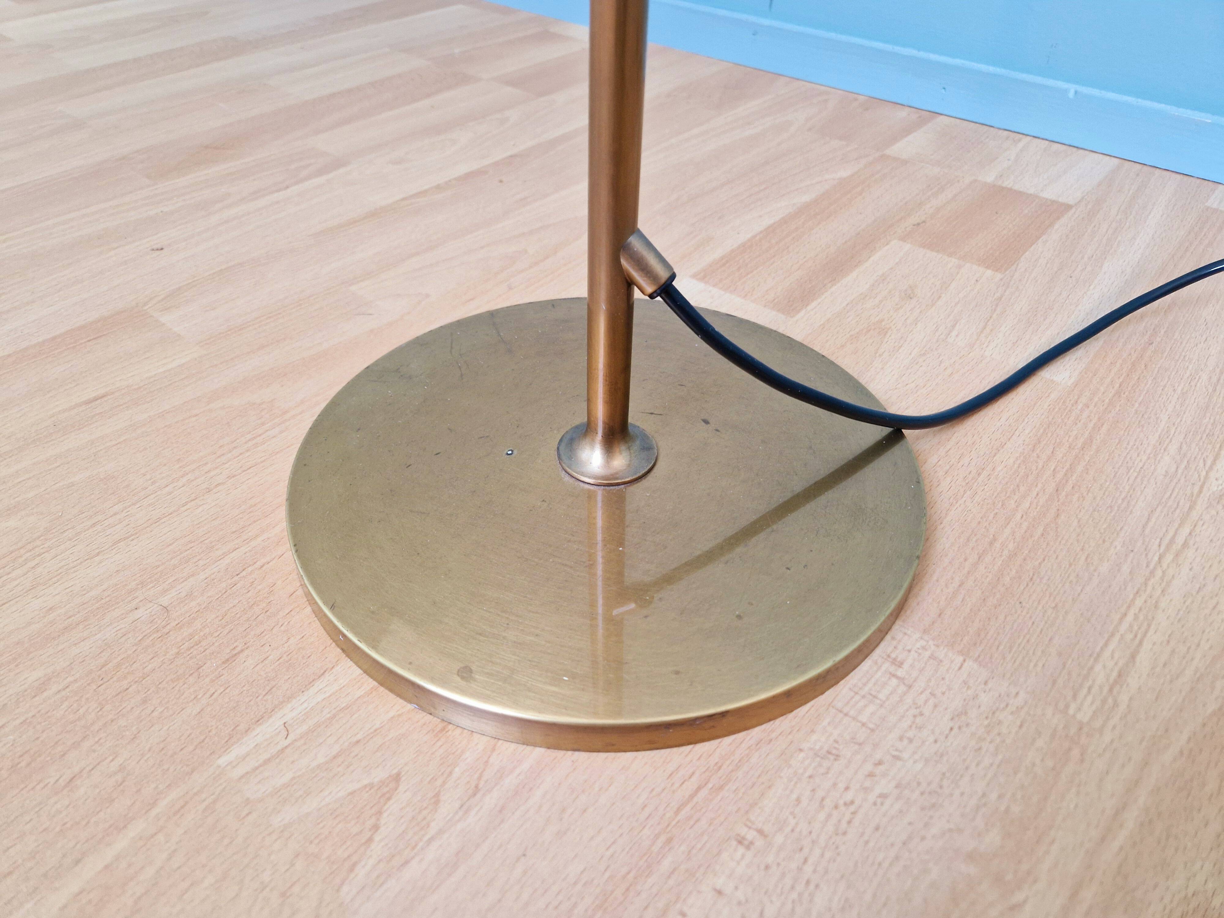 Brass floor lamp, Florian Schulz, Reiminterline, 1970
