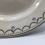 Round Serving Dish, "Longwy" model "Violetta"