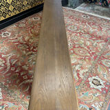Oak bench for monastery farm table