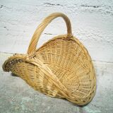 Wicker log basket