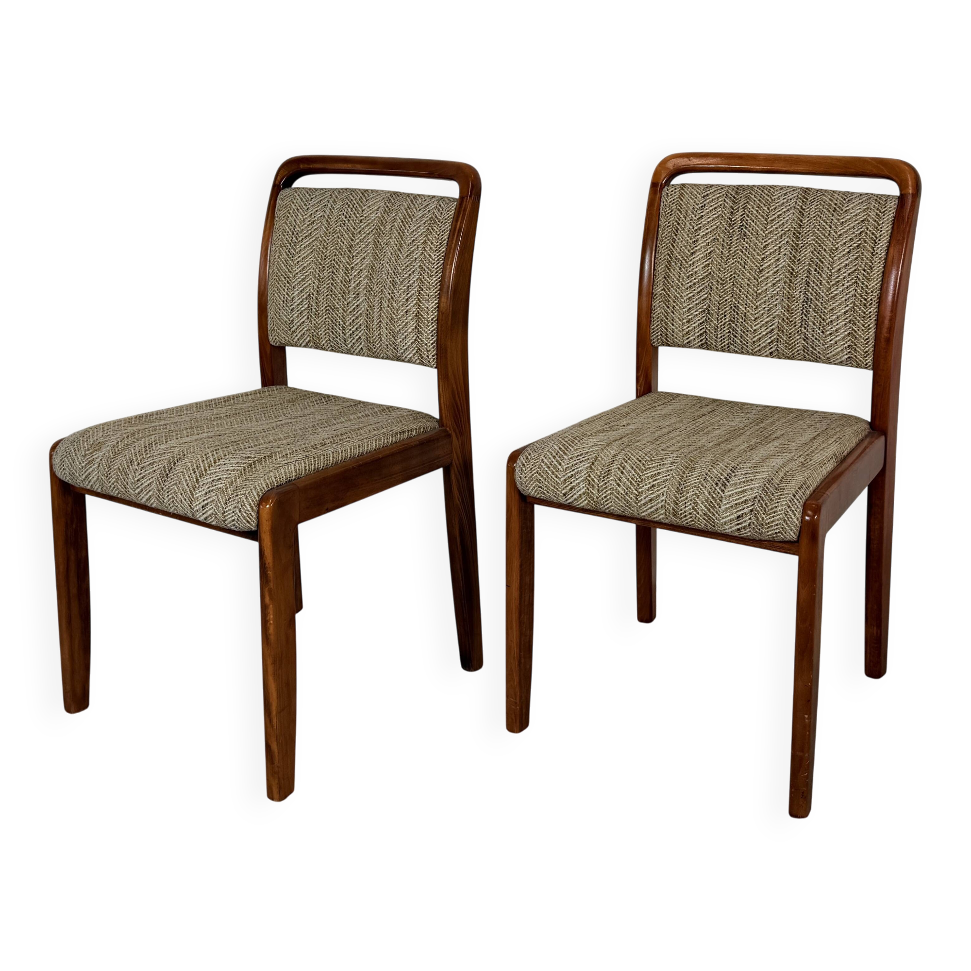 Set of two Scandinavian-style dining chairs