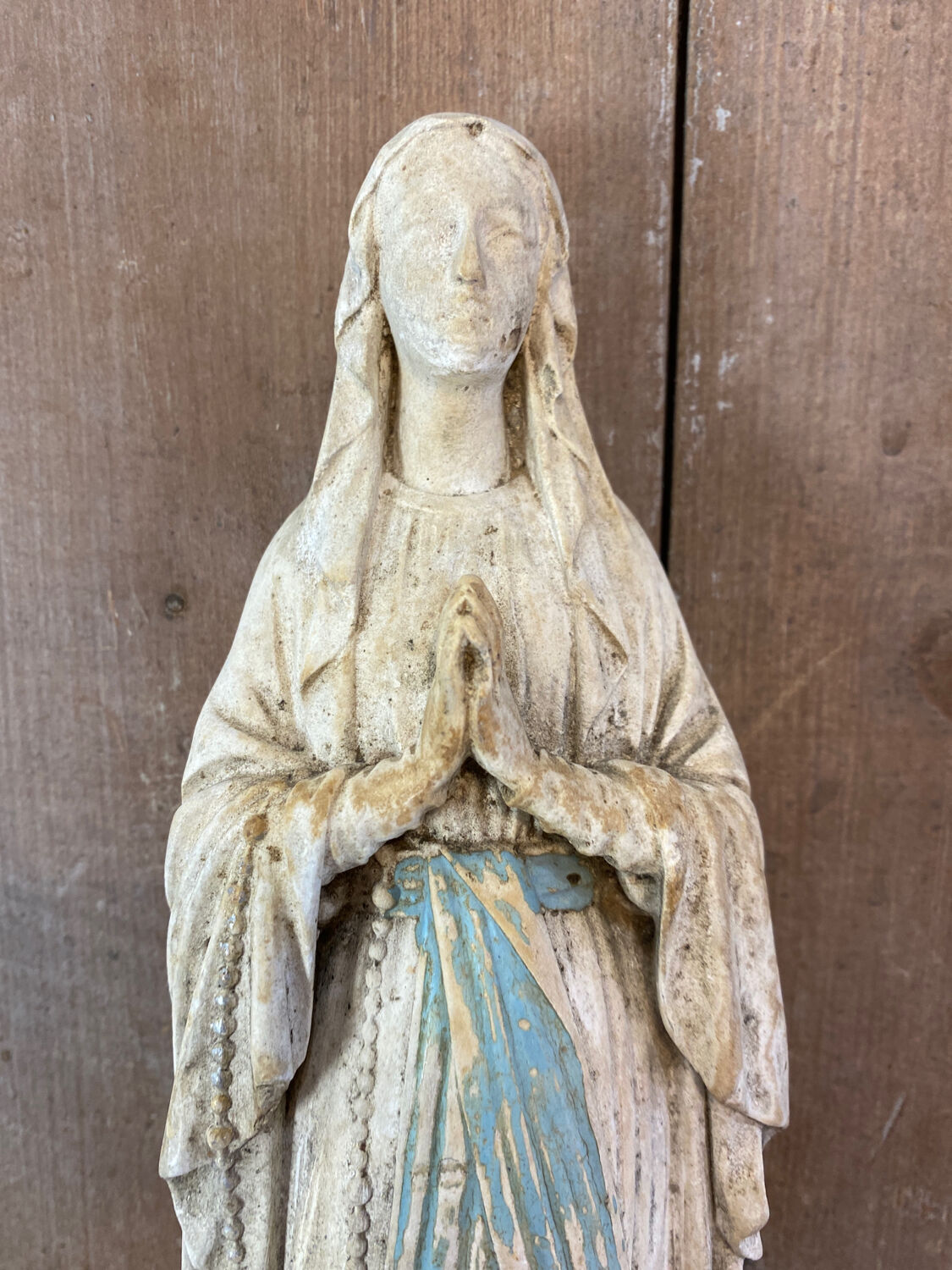 Virgin Mary ancient plaster