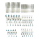 Christofle Perles, 72-piece cutlery set in silver-plated metal, excellent condition.