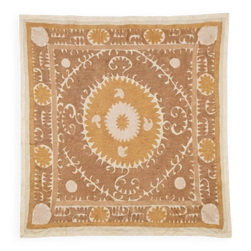 Vintage hand-embroidered tablecloth 139x144 cm