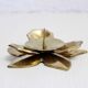 Brass flower candle holder