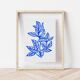 Original linocut - Tropical flower