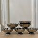 Set of 6 vintage stainless steel cups