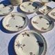 Clairefontaine earthenware plate and fruit bowl set, Saxe model