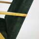 Fauteuil vintage velours verts Var B310 années 1970