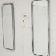 Pair of 70s tubular mirrors, chrome steel