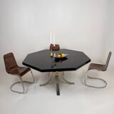 Octagonal dining table in resin, Italy 1970s