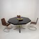 Octagonal dining table in resin, Italy 1970s