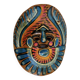 Mexican mask in colored terracotta, 1970s, Mexican