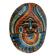Mexican mask in colored terracotta, 1970s, Mexican