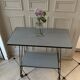 Side table - TV stand - vintage 70s - checkered