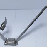 Three brass, chrome, aluminum hooks, early 20th century