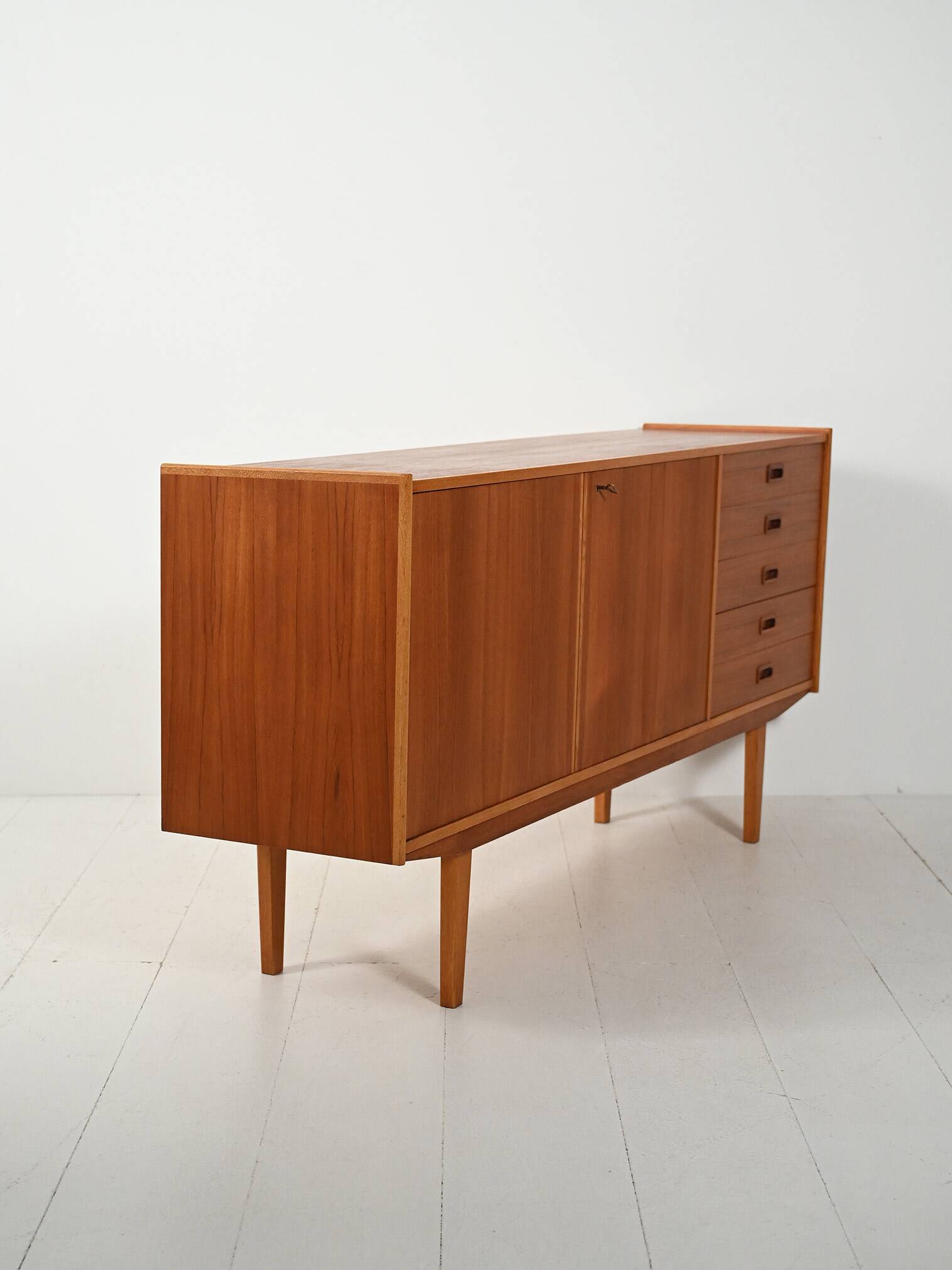 Elegant-lined Scandinavian 1960s sideboard