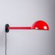 Lampe murale extensible post-moderne en métal rouge