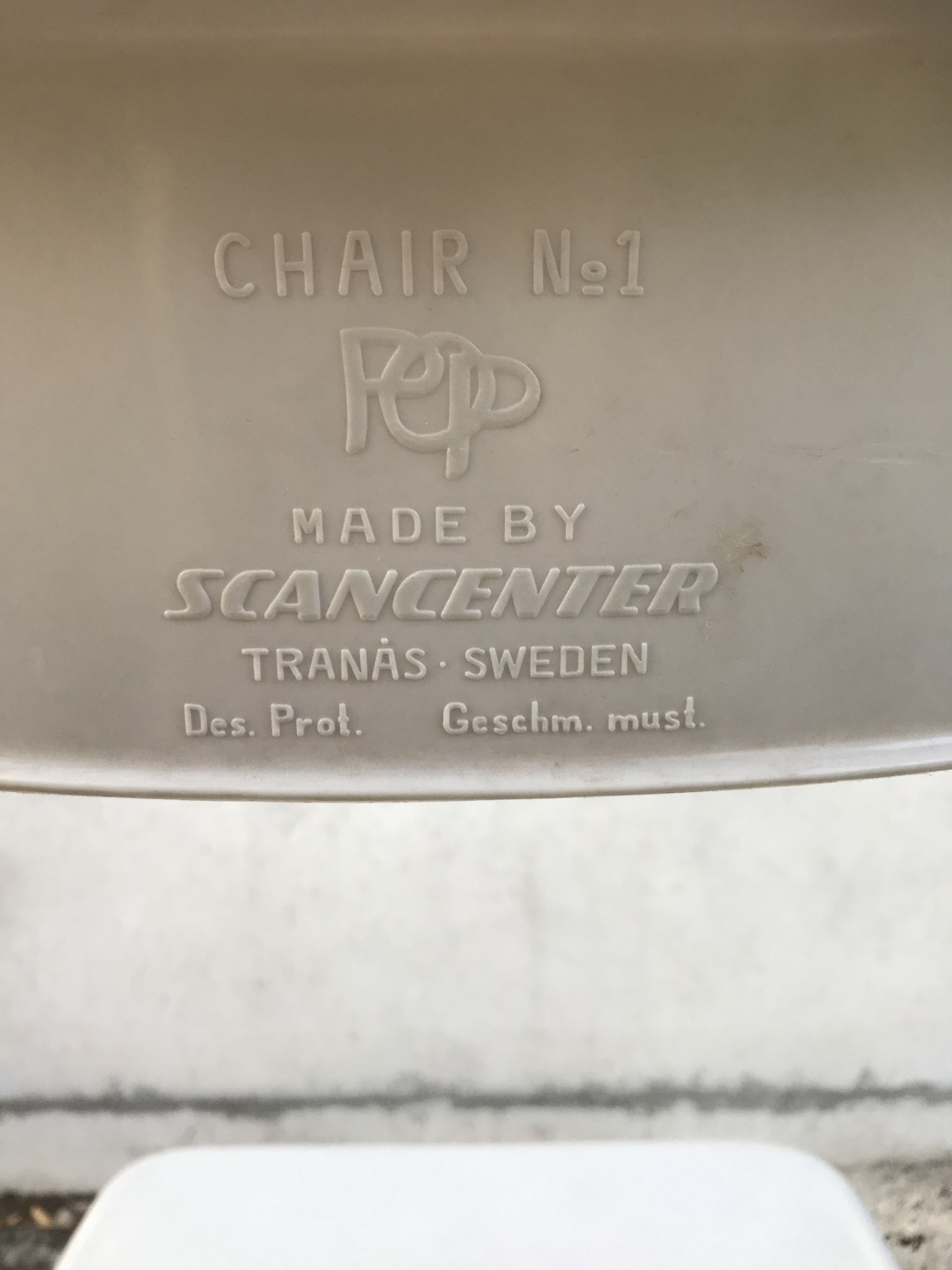 Ancienne chaise pliante graal chair n°1pop