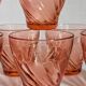 Nine Vereco glasses in Rise glass 80s