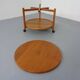 Danish Teak Bar Cart with Removable Tray, 1960s