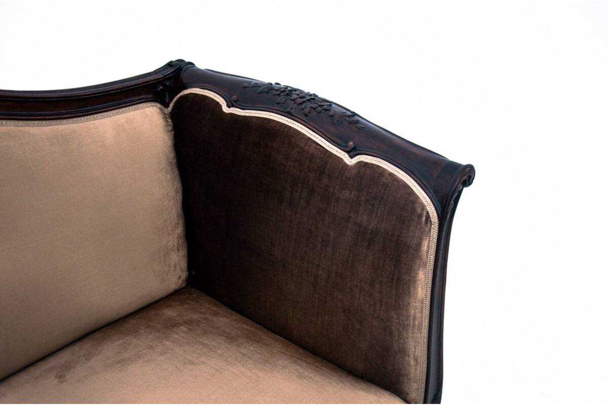 Antique sofa from the late 19th century, Northern Europe