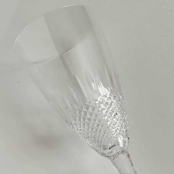 6 Verres à Eau en Cristal Lalique   Modèle “Chinon” Design des Années 1960