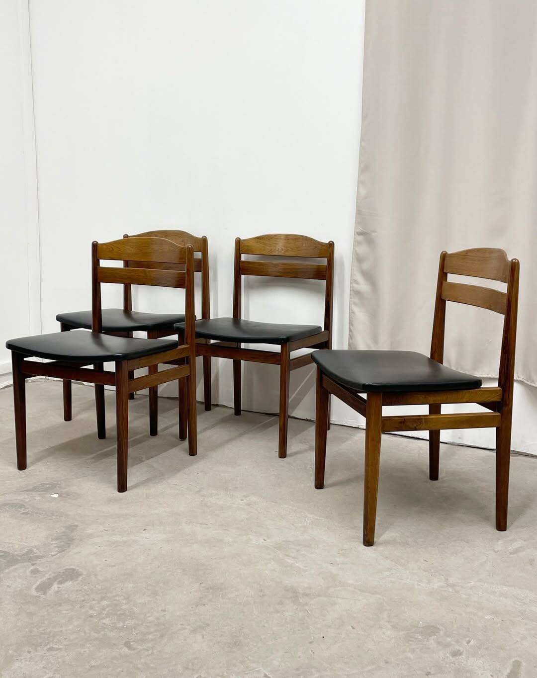 4 Danish chairs in Rio rosewood