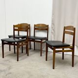 4 chaises Danoise en palissandre de Rio
