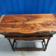 French Louis XV sideboard in carved walnut petrin dough box from provence