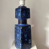 Royal Copenhagen Fajance Baca Blue Table Lamp, Nils Thorsson Mid-Century