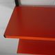Tomado Holland - A. Dekker wall shelf, orange and black, 1970s