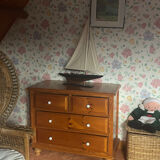 Chest of drawers in blond honey pine Aubert
