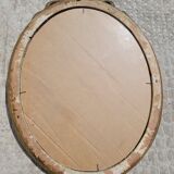 Large oval Louis XVI style mirror 47x65cm