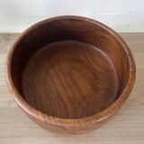 Vintage teak coupe salad bowl