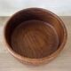Vintage teak coupe salad bowl