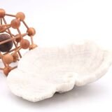 white coral empty pocket shape, cabinet of curiosities, 70s